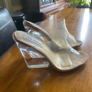 Steve Madden Clear Wedges